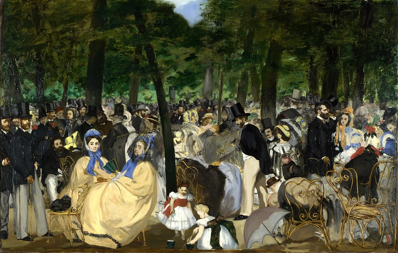   231-Édouard Manet, Musica alle Tuileries, 1862-National Gallery, Londra